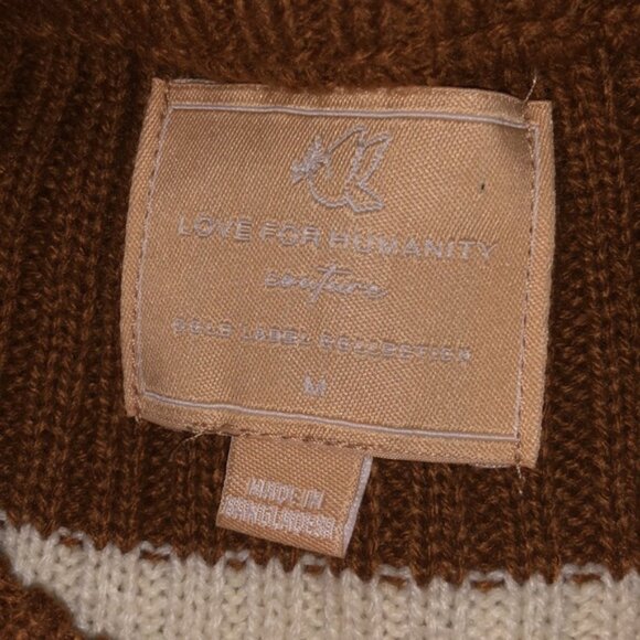 Love For Humanity striped cable knit sweater - Picture 5 of 6